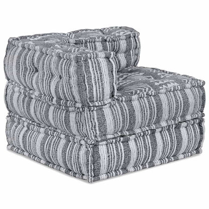 Modulsofa Stribet Grå 70 X 70 X 54 Cm Stof