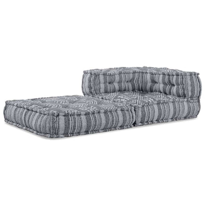 Modulsofa Stribet Grå 70 X 70 X 54 Cm Stof