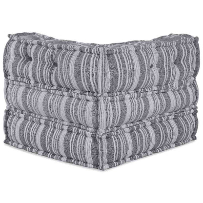 Modulsofa Stribet Grå 70 X 70 X 54 Cm Stof