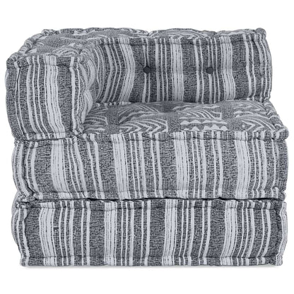 Modulsofa Stribet Grå 70 X 70 X 54 Cm Stof