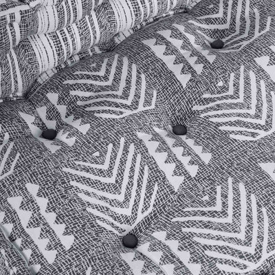 Modulsofa Stribet Grå 70 X 70 X 54 Cm Stof