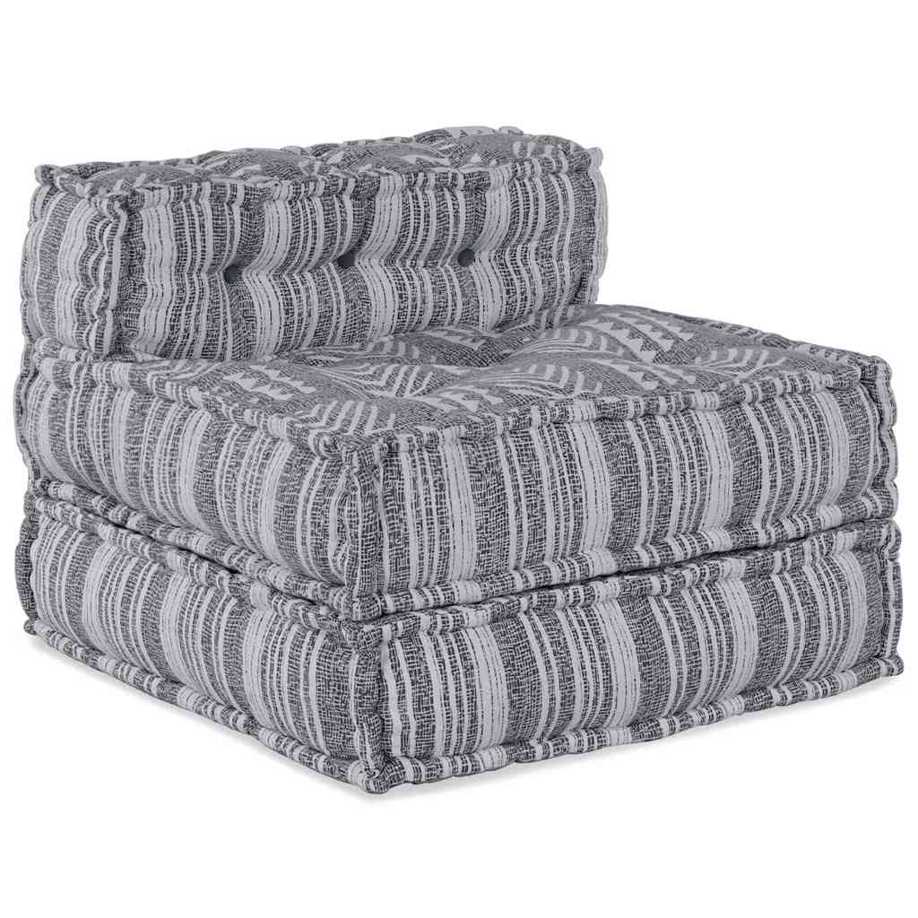 Modulsofa Stribet Grå 70 X 70 X 54 Cm Stof