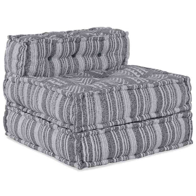 Modulsofa Stribet Grå 70 X 70 X 54 Cm Stof