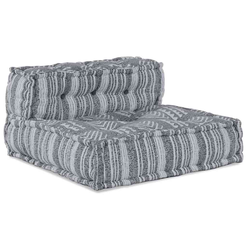 Modulsofa Stribet Grå 70 X 70 X 54 Cm Stof