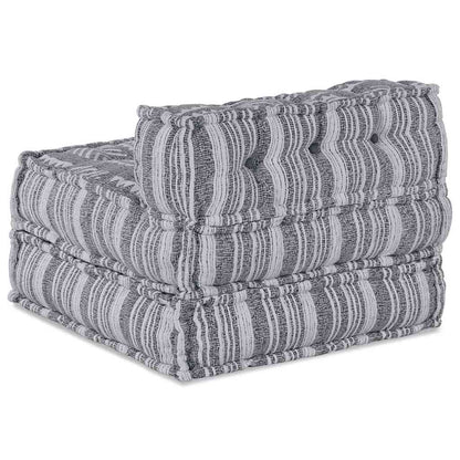 Modulsofa Stribet Grå 70 X 70 X 54 Cm Stof