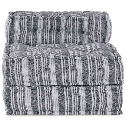 Modulsofa Stribet Grå 70 X 70 X 54 Cm Stof