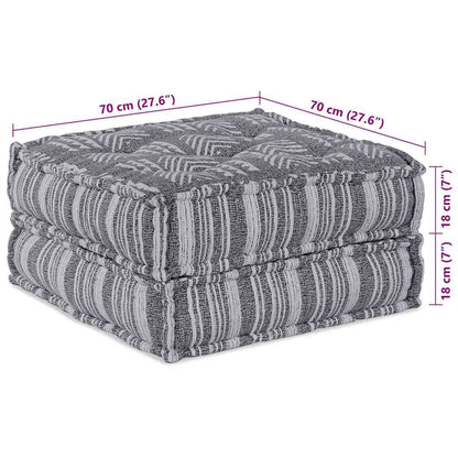 Modulsofa Stribet Grå 70 X 70 X 36 Cm Stof