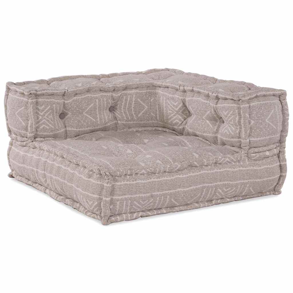Modulsofa Geometrisk Lysebrun 70 X 70 X 54 Cm Stof