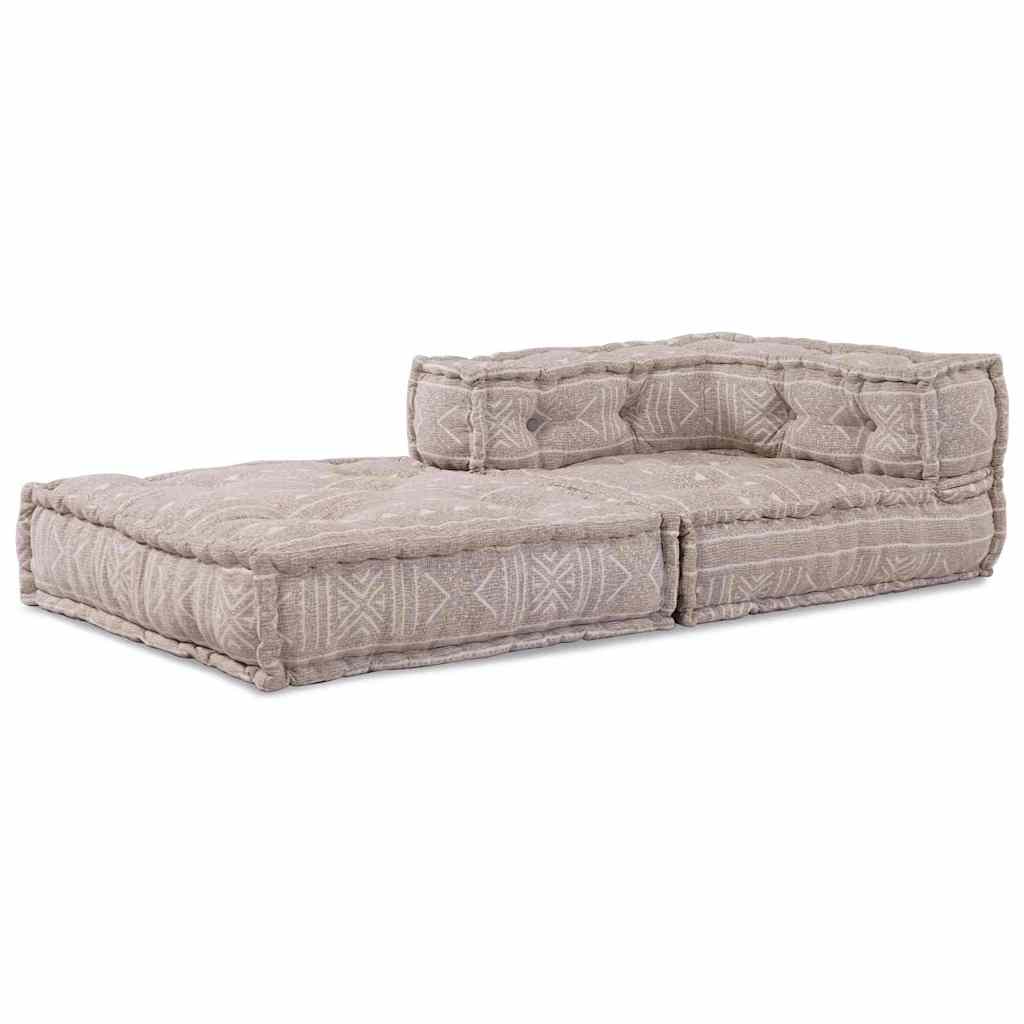 Modulsofa Geometrisk Lysebrun 70 X 70 X 54 Cm Stof