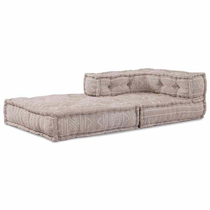 Modulsofa Geometrisk Lysebrun 70 X 70 X 54 Cm Stof