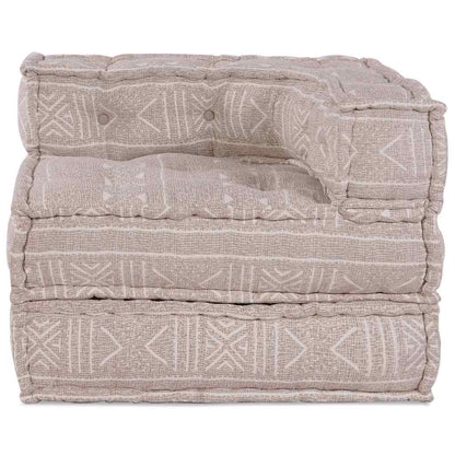 Modulsofa Geometrisk Lysebrun 70 X 70 X 54 Cm Stof