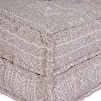 Modulsofa Geometrisk Lysebrun 70 X 70 X 54 Cm Stof