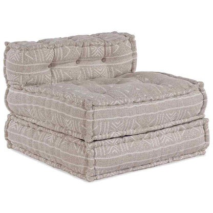 Modulsofa Geometrisk Lysebrun 70 X 70 X 54 Cm Stof