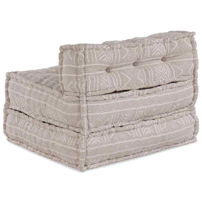 Modulsofa Geometrisk Lysebrun 70 X 70 X 54 Cm Stof