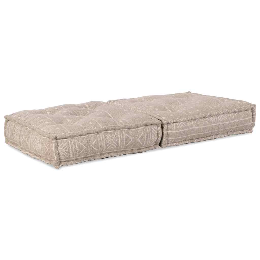 Modulsofa Geometrisk Lysebrun 70 X 70 X 36 Cm Stof