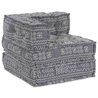 Modulsofa Geometrisk Lysegrå 70 X 70 X 54 Cm Stof