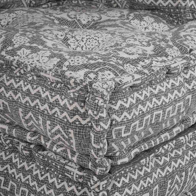 Modulsofa Geometrisk Lysegrå 70 X 70 X 54 Cm Stof