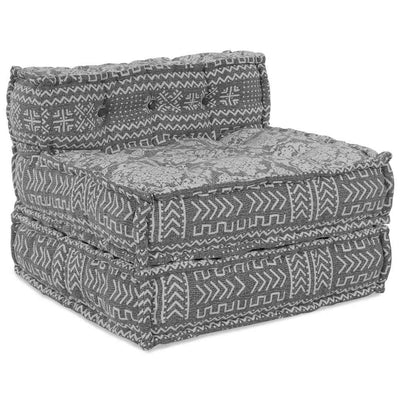 Modulsofa Geometrisk Lysegrå 70 X 70 X 54 Cm Stof