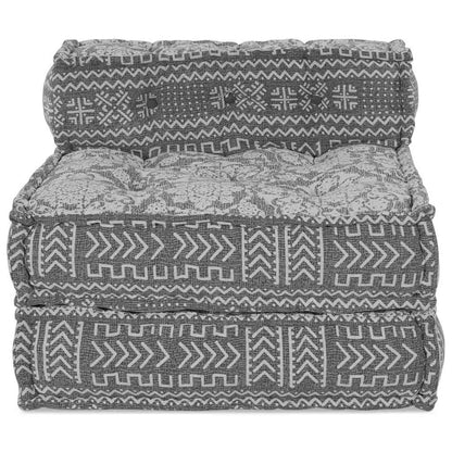 Modulsofa Geometrisk Lysegrå 70 X 70 X 54 Cm Stof