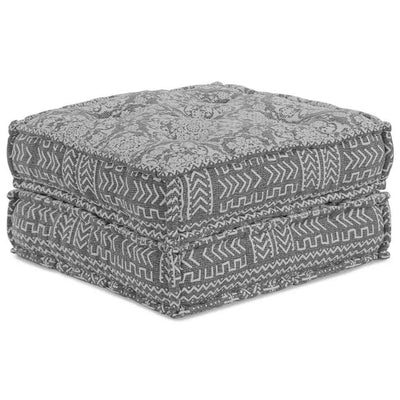 Modulsofa Geometrisk Lysegrå 70 X 70 X 36 Cm Stof