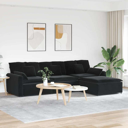Modulsofa Med Fodskammel Og Hynder