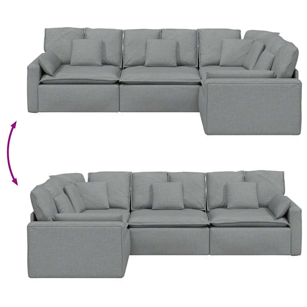 Modulsofa Med Hynder Stof