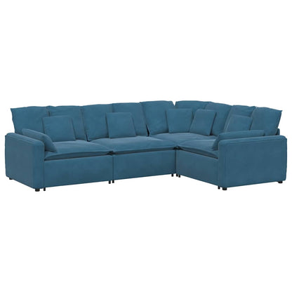 Modulsofa Med Hynder Fløjl
