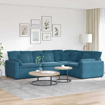 Modulsofa Med Hynder Fløjl