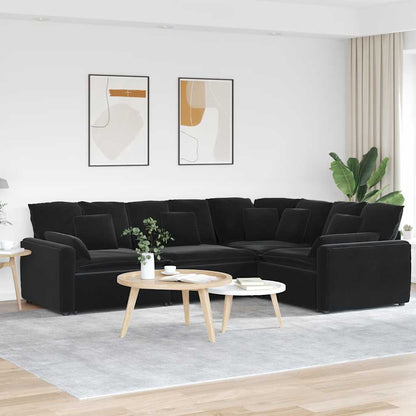 Modulsofa Med Hynder Fløjl