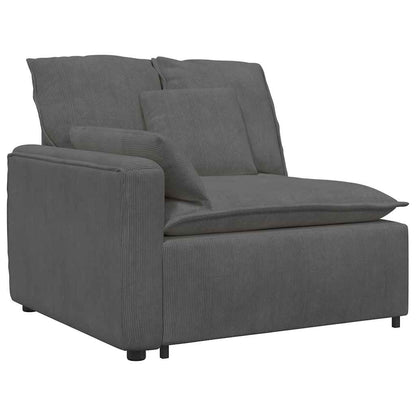 Modulsofa Med Hynder Fløjlsstof