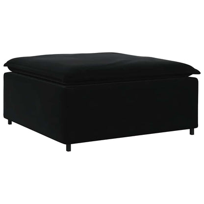 Modulsofa Med Fodskammel Og Hynder Fløjl