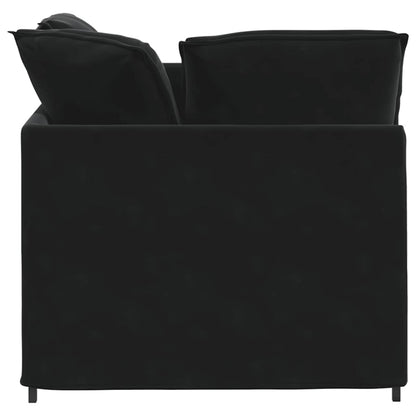 Modulsofa Med Fodskammel Og Hynder Fløjl