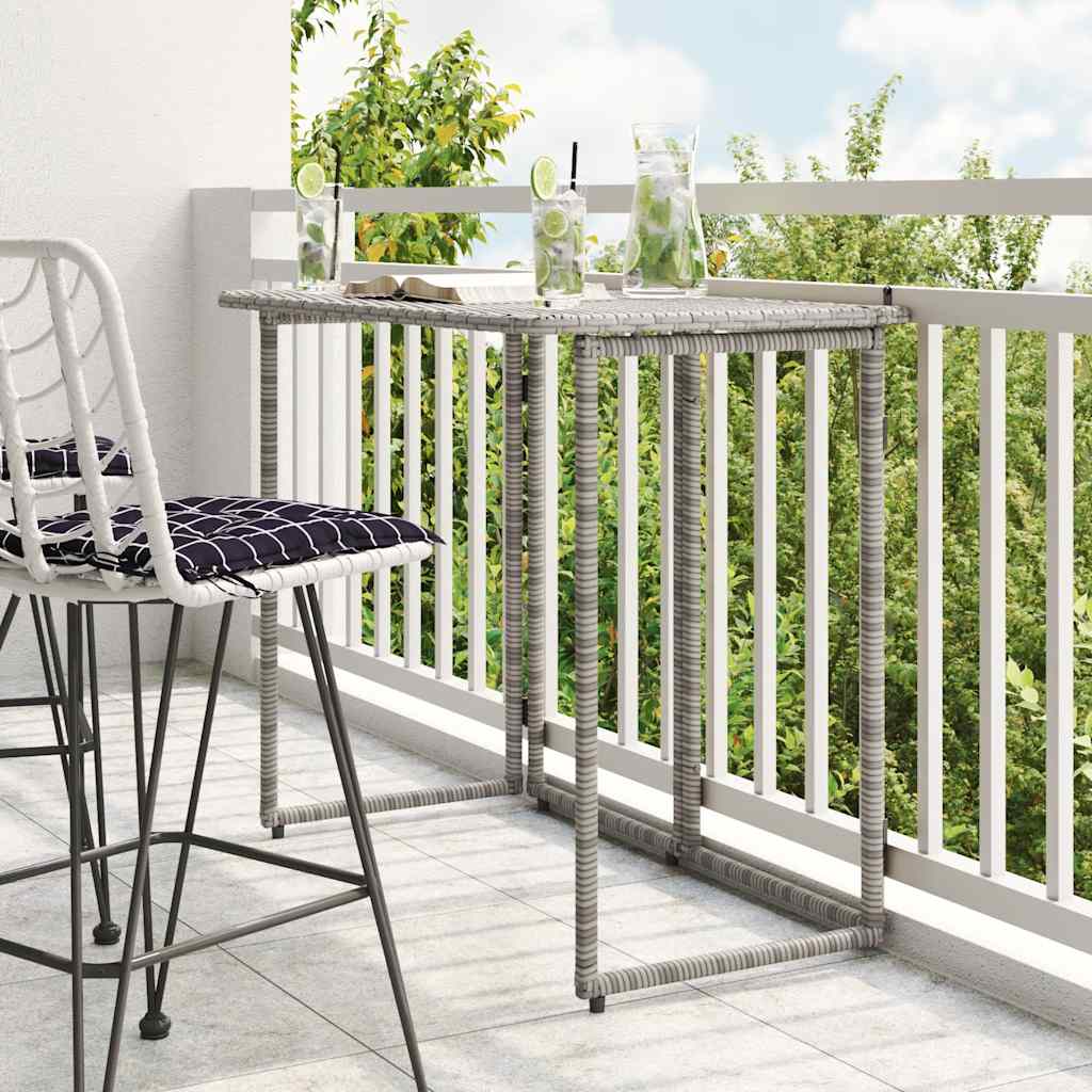 Foldbart Havebord 90X51X75 Cm Polyrattan