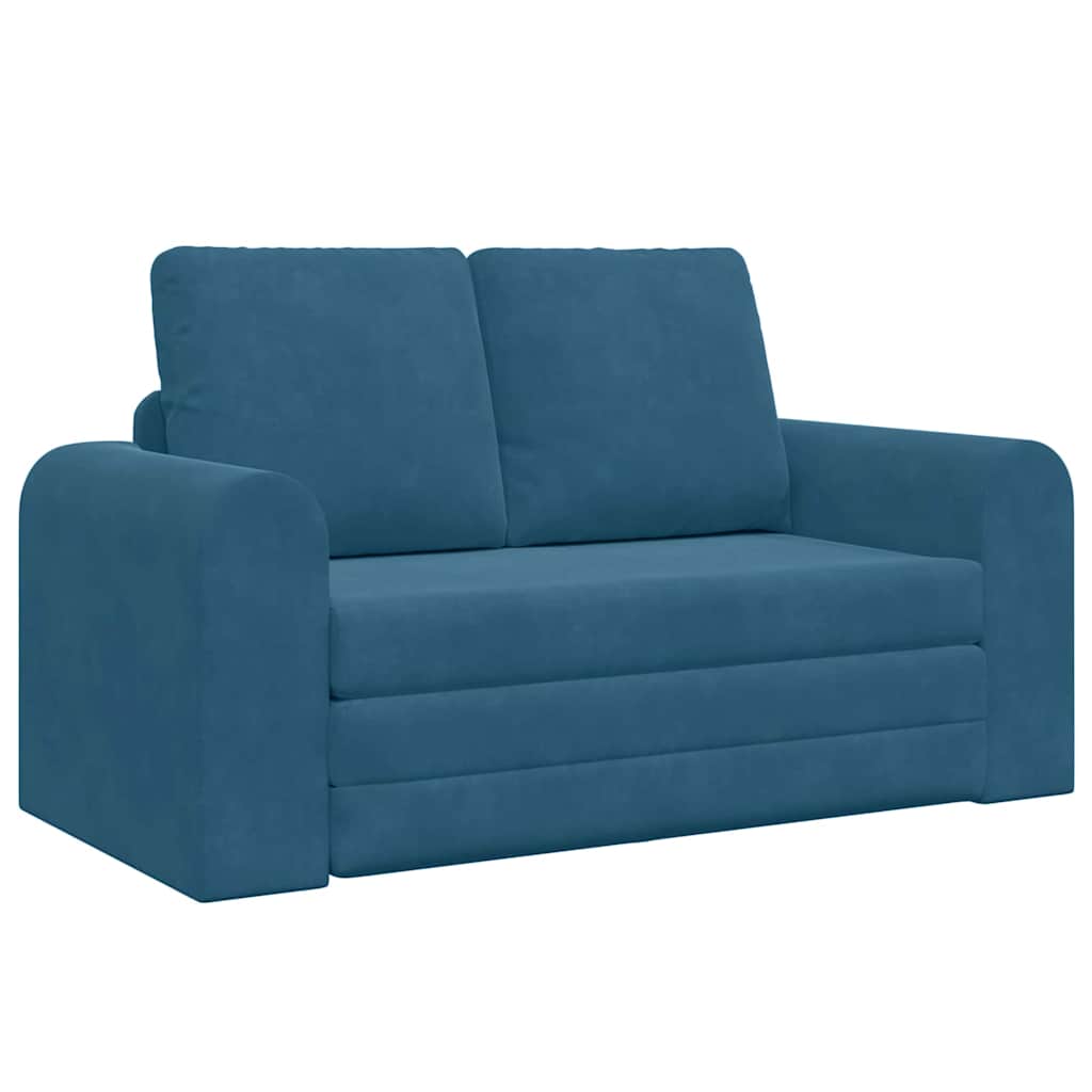 Sovesofa Blå 148 X 71 X 83 Cm Fløjl