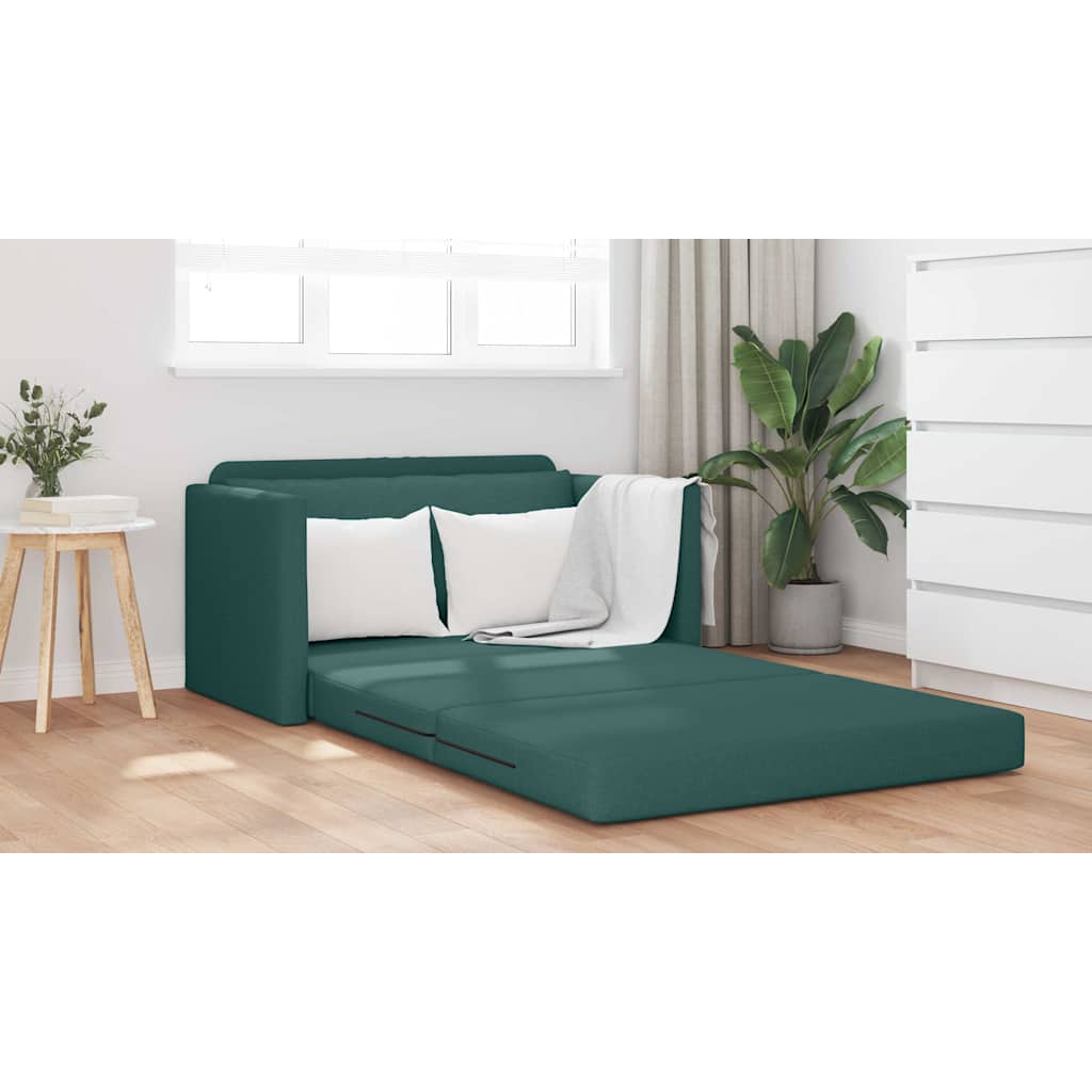 Sovesofa Mørkegrøn 124 X 71 X 78 Cm Stof