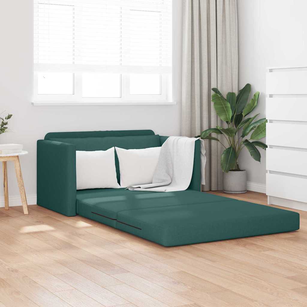 Sovesofa Mørkegrøn 124 X 71 X 78 Cm Stof