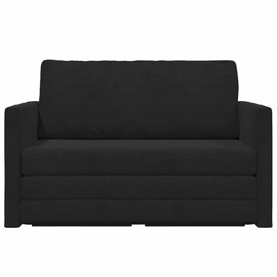 Sovesofa Sort 124 X 204 X 61 Cm Fløjl