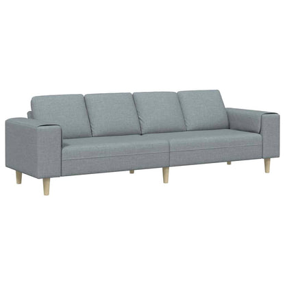 Sofa Sæt Lysegrå Stof