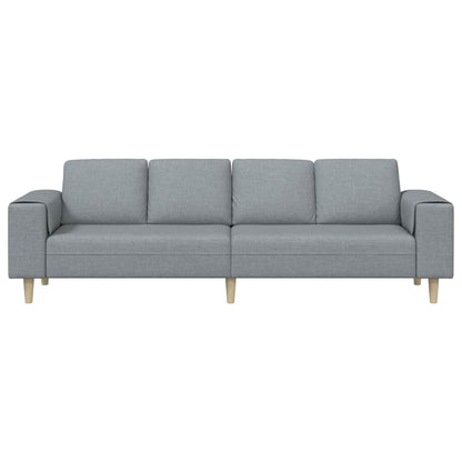 Sofa Sæt Lysegrå Stof