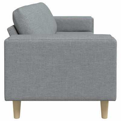Sofa Sæt Lysegrå Stof