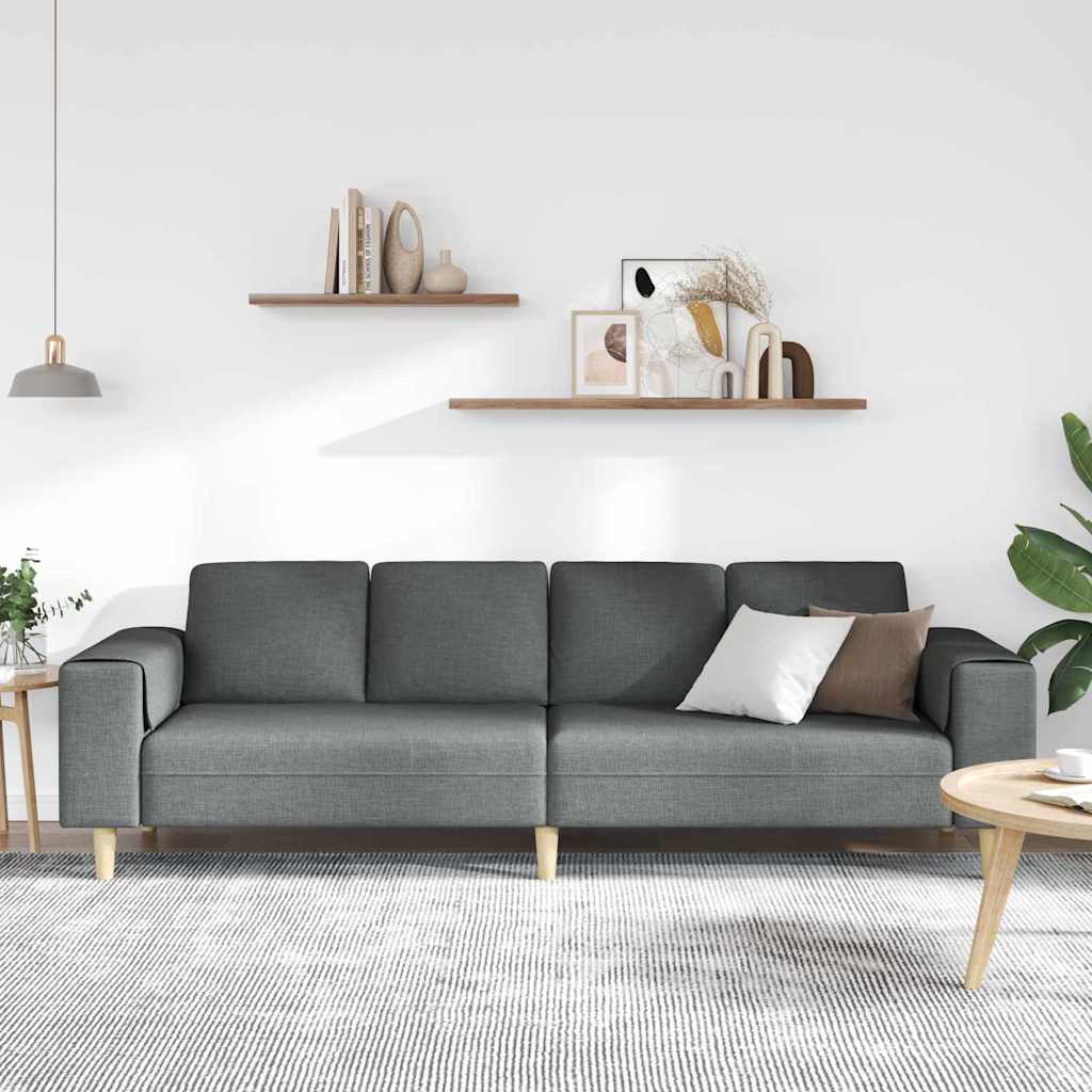 Sofa Sæt Mørkegrå Stof