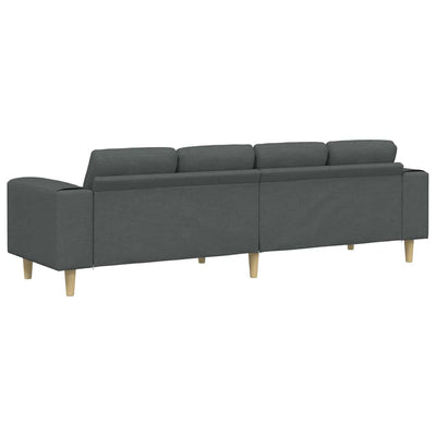 Sofa Sæt Mørkegrå Stof