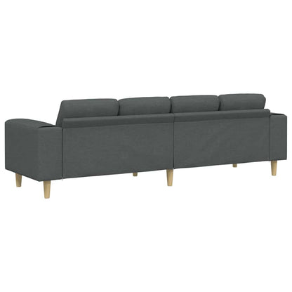 Sofa Sæt Mørkegrå Stof