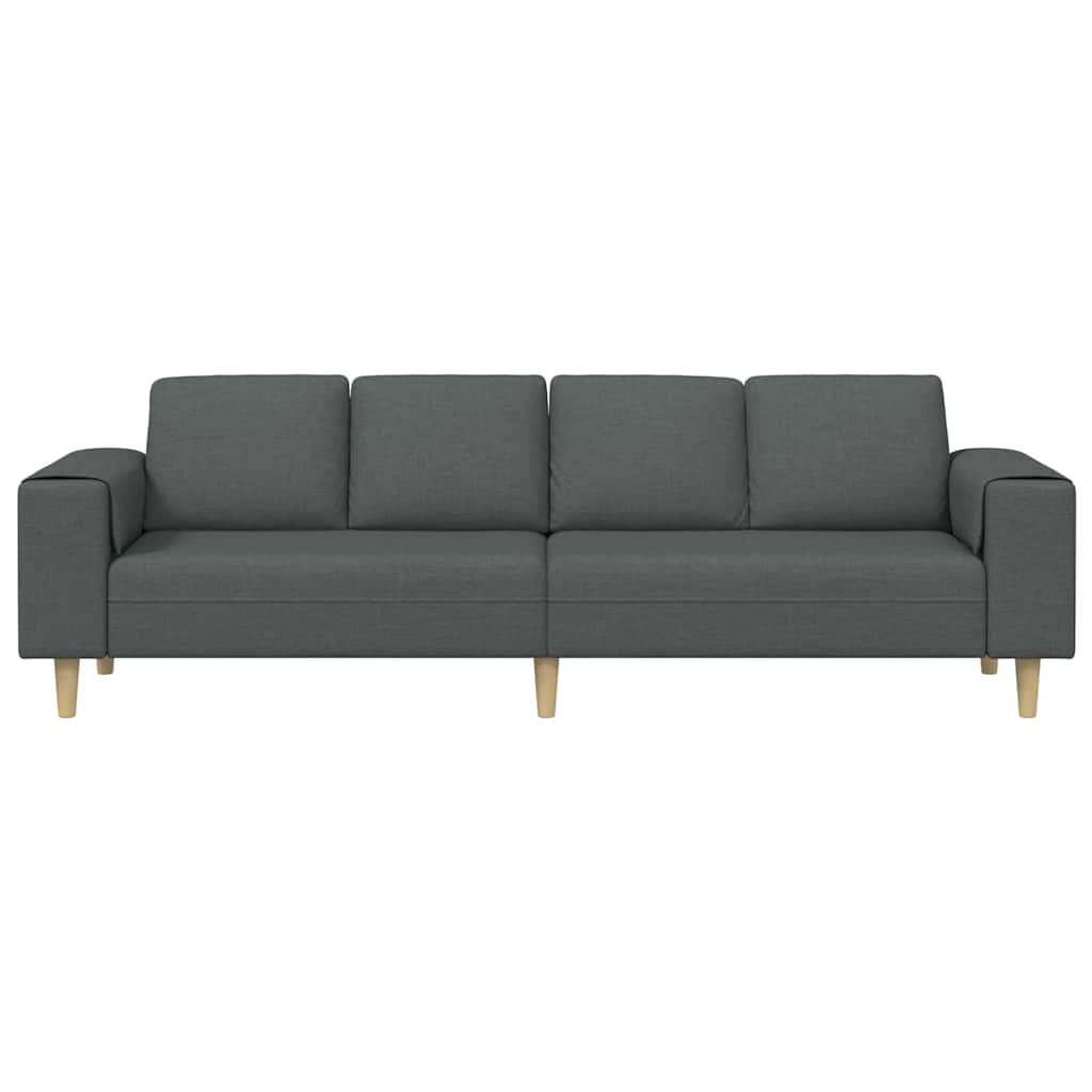 Sofa Sæt Mørkegrå Stof