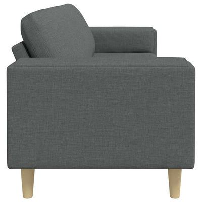 Sofa Sæt Mørkegrå Stof