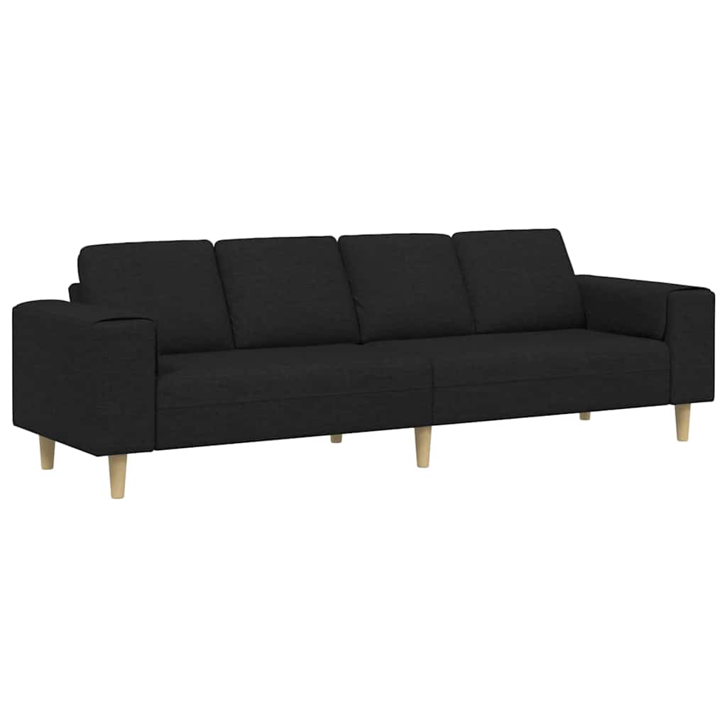 Sofa Sæt Sort Stof