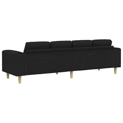 Sofa Sæt Sort Stof