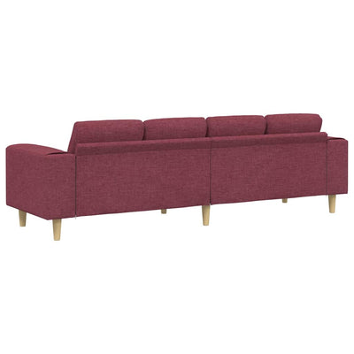 Sofa Sæt Vinrød Stof