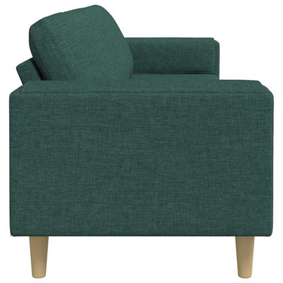 Sofa Sæt Mørkegrøn Stof
