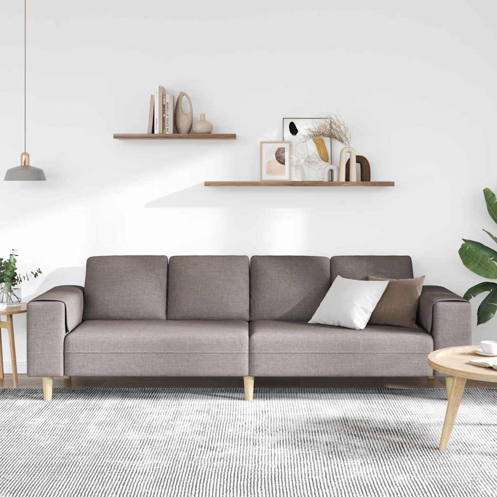 Sofa Sæt Gråbrun Stof